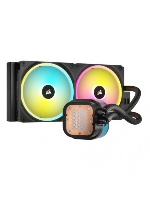CORSAIR ICUE LINK H115I RGB AIO ENFRIAMIENTO LIQUIDO PARA CPU 2X 140MM HASTA 2000RPM NEGRO