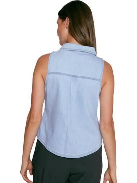 CROP TOP CROP TOP MEZCLILLA AZUL HOLLY LAND
