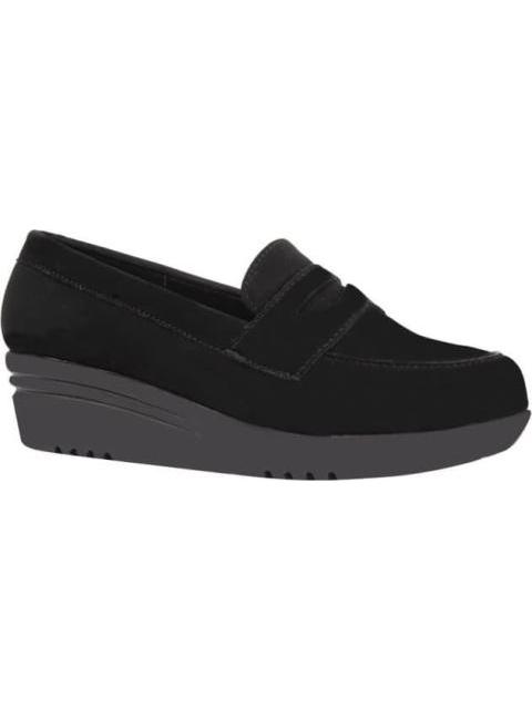 CUÑA BAJA LOAFER NEGRO SHOSH