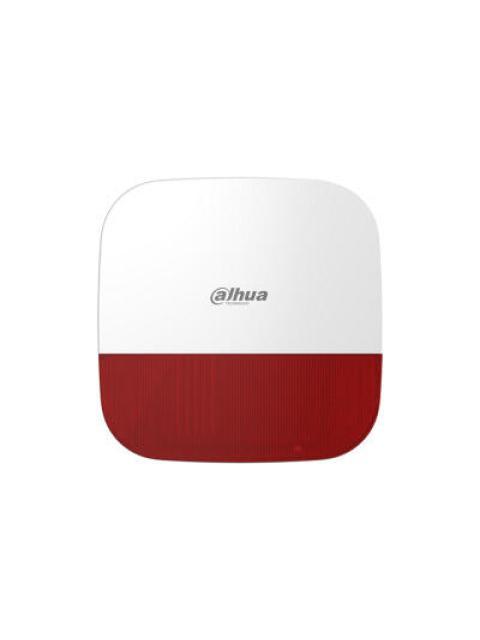 DAHUA DHIARA13W2 SIRENA INALAMBRICA PARA EXTERIOR CON ESTROBO ROJO- 110DB - MULTIPLES SONIDOS DE ALARMA- IP65- ALARMA DE BATERIA BAJA NB