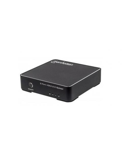 MANHATTAN VIDEO SPLITTER HDMI 2 PUERTOS NEGRO