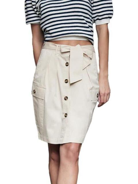 FALDA GABARDINA BEIGE HOLLY LAND