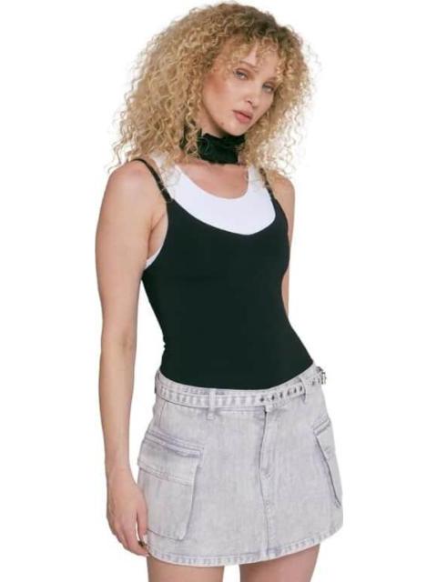 FALDA SHORT MEZCLILLA BLANCO ATMOSPHERE DNM