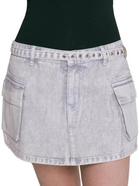 FALDA SHORT MEZCLILLA BLANCO ATMOSPHERE DNM