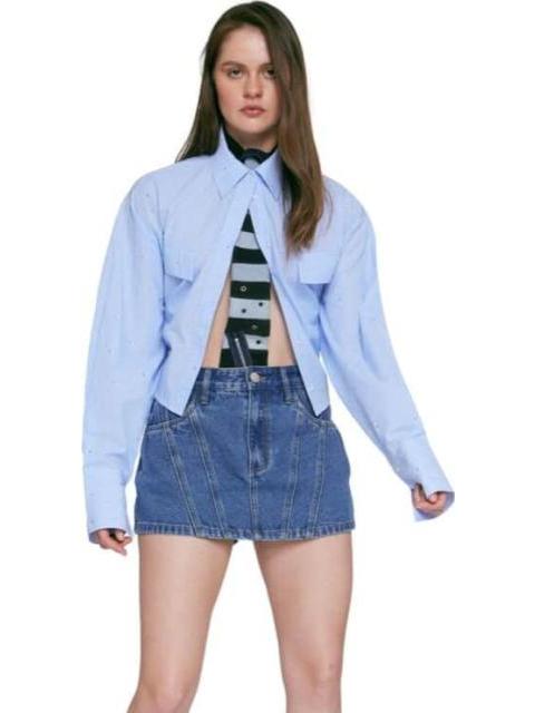 FALDA SHORT MEZCLILLA GRIS ATMOSPHERE DNM