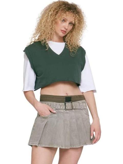 FALDA SHORT MEZCLILLA VERDE ATMOSPHERE DNM