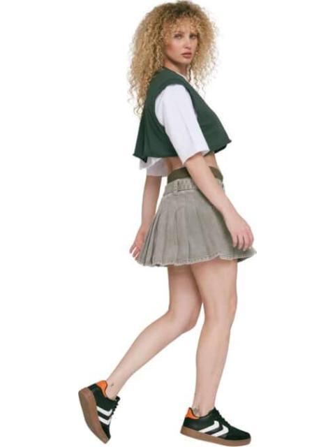 FALDA SHORT MEZCLILLA VERDE ATMOSPHERE DNM