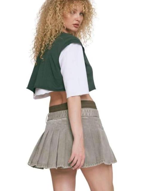 FALDA SHORT MEZCLILLA VERDE ATMOSPHERE DNM