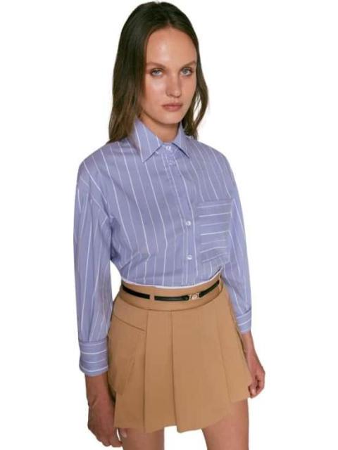 FALDA SHORT POLIESTER CAMEL HOLLY LAND