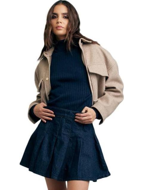 FALDA TABLEADA AZUL INDIGO ATMOSPHERE DNM