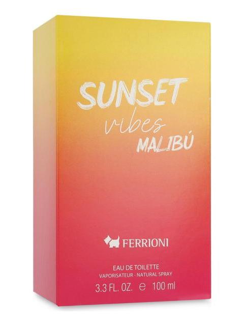FERRIONI SUNSET VIBES MALIBU 100ML EDT SPRAY - DAMA