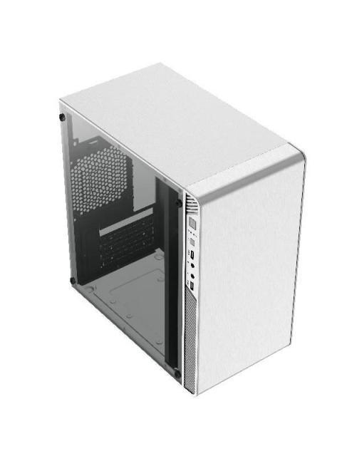 GABINETE ACTECK PERFORMANCE II GI215W CON VENTANA MICRO-TOWER MICRO-ATX-MINI ATX USB 2.0 CON FUENTE DE 500W SIN VENTILADORES INSTALADOS BLANCO