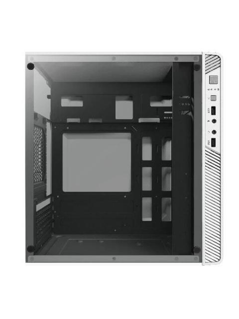 GABINETE ACTECK PERFORMANCE II GI215W CON VENTANA MICRO-TOWER MICRO-ATX-MINI ATX USB 2.0 CON FUENTE DE 500W SIN VENTILADORES INSTALADOS BLANCO
