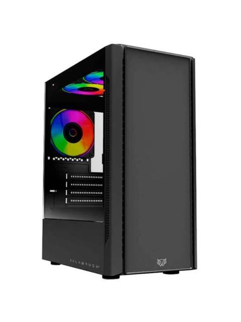 GABINETE BALAM RUSH NYX GI730 CON VENTANA MIDI-TOWER MICRO-ATX-MINI-ITX USB 3.0-2.0 SIN FUENTE 3 VENTILADORES RGB INSTALADOS NEGRO