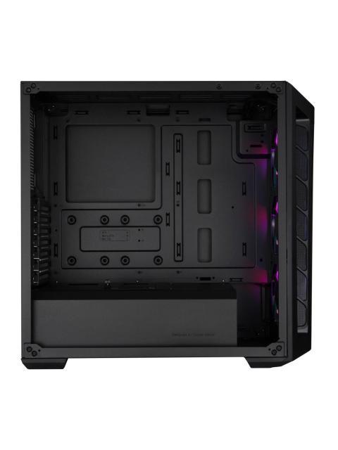 GABINETE COOLER MASTER MASTERBOX MB511 ARGB MIDI-TOWER ATX-EATX-MICRO-ATX-MINI-ITX-SSI-CEB USB 3.0 SIN FUENTE 3 VENTILADORES INSTALADOS NEGRO