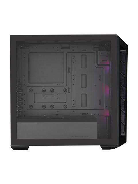 GABINETE COOLER MASTER MASTERBOX MB511 ARGB MIDI-TOWER ATX-EATX-MICRO-ATX-MINI-ITX-SSI-CEB USB 3.0 SIN FUENTE 3 VENTILADORES INSTALADOS NEGRO