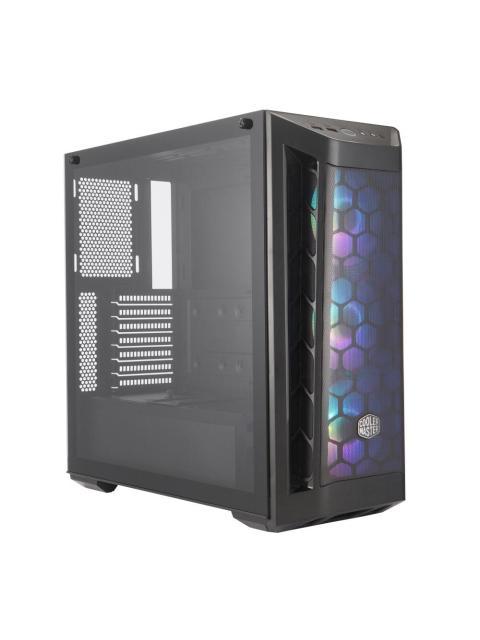 GABINETE COOLER MASTER MASTERBOX MB511 ARGB MIDI-TOWER ATX-EATX-MICRO-ATX-MINI-ITX-SSI-CEB USB 3.0 SIN FUENTE 3 VENTILADORES INSTALADOS NEGRO