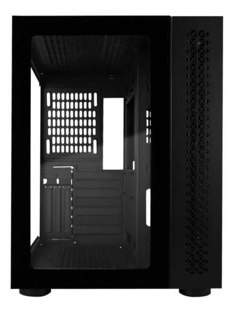 GABINETE GAME FACTOR CSG700-BK MIDI-TOWER ATX-EATX-MICRO-ATX-MINI-ITX USB 2.0-3.0 SIN FUENTE SIN VENTILADORES INSTALADOS NEGRO