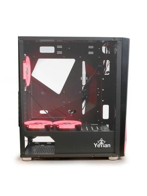 GABINETE YEYIAN ARMAGEDDON 2200 MOD CON VENTANA RGB FULL-TOWER ATX USB 3.0 SIN FUENTE 3 VENTILADORES RGB INSTALADOS NEGRO