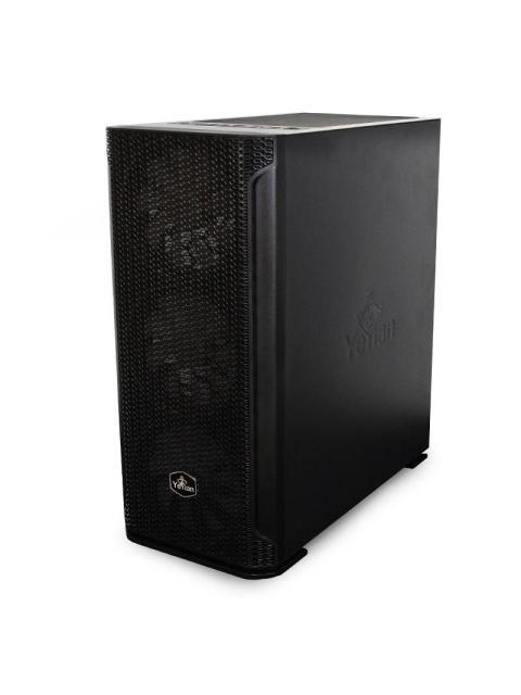 GABINETE YEYIAN HOLLOW 2500 CON VENTANA MIDI TOWER ATX-EATX-ITX-MICRO ATX USB 3.2 SIN FUENTE 3 VENTILADORES ARGB INSTALADOS NEGRO
