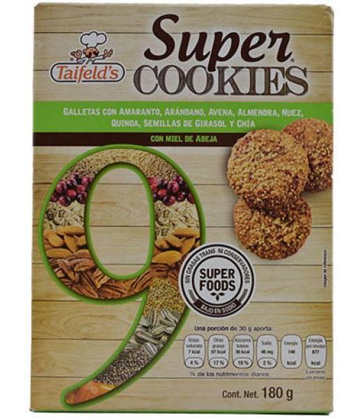 GALLETA 9 SUPER FOODS 180 G TAIFELDS