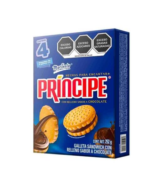 GALLETA MARINELA PRINCIPE CHOCOLATE 252 GR