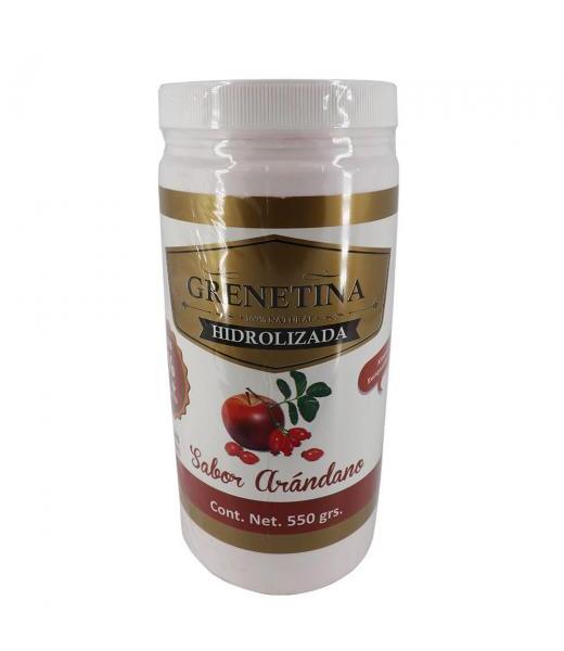 GRENETINA HIDROLIZADA SABOR ARANDANO 550 GRS. MIEL SALUD Y VIDA