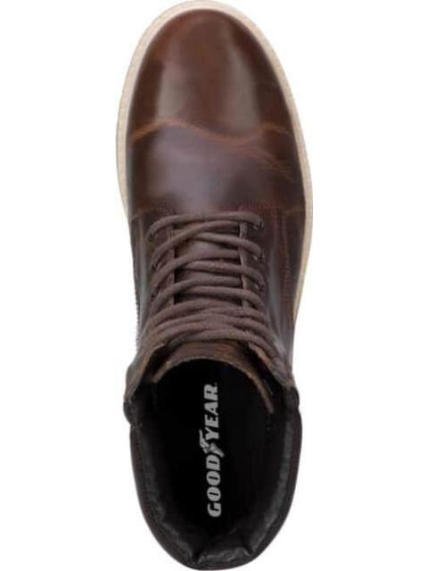 BOTIN CASUAL TIPO LEÑADOR AGUJETA MIEL GOODYEAR