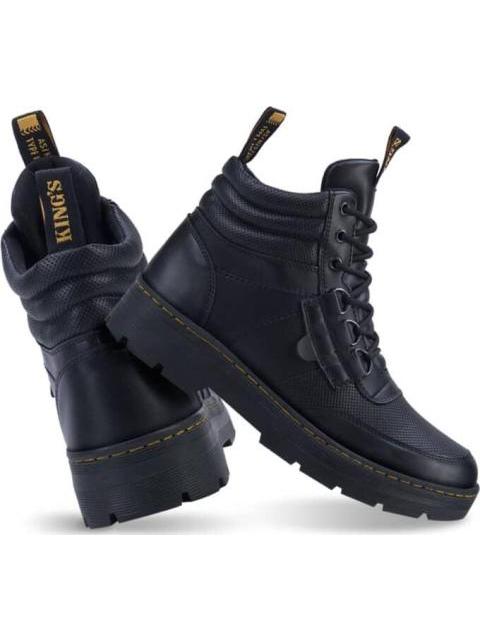 BOTIN CASUAL TIPO LEÑADOR AGUJETA NEGRO LOCMAN