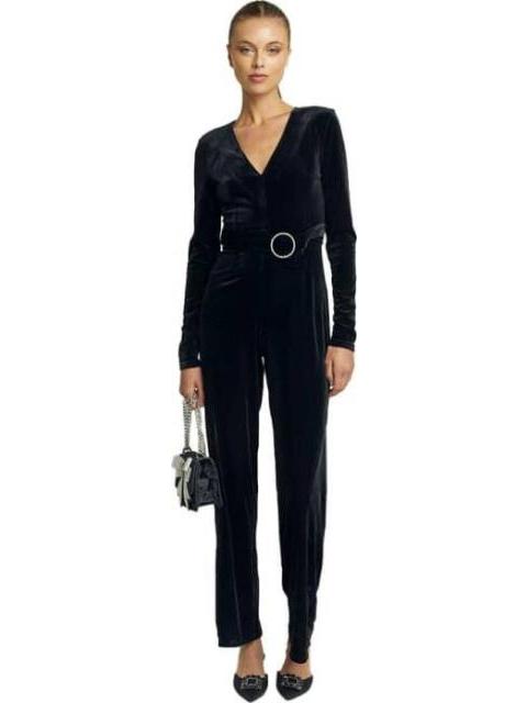 JUMPSUIT TERCIOPELO NEGRO HOLLY LAND