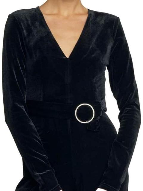JUMPSUIT TERCIOPELO NEGRO HOLLY LAND