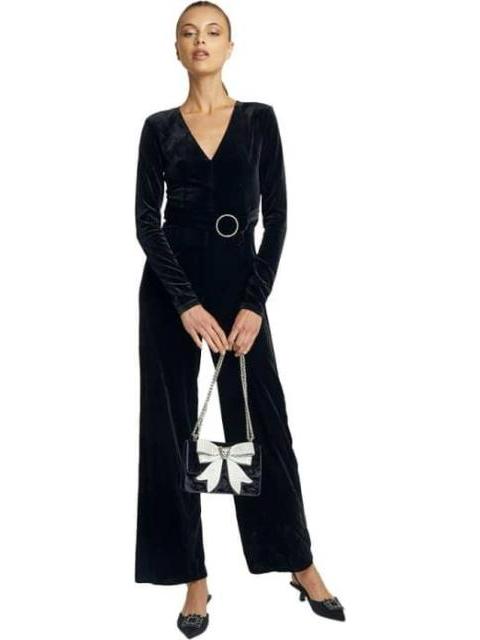 JUMPSUIT TERCIOPELO NEGRO HOLLY LAND