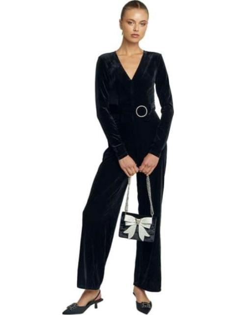 JUMPSUIT TERCIOPELO NEGRO HOLLY LAND