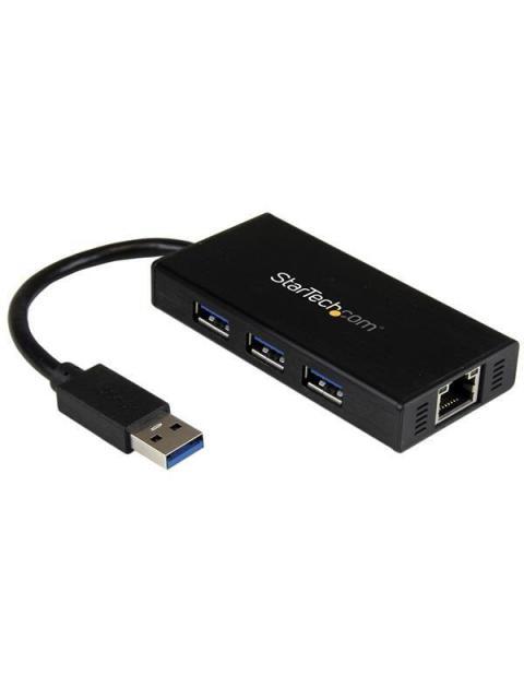 HUB USB 3.0 ALUMINIO C-CABLE 3PTOS Y ADAPTADOR STARTECH ST3300GU3B