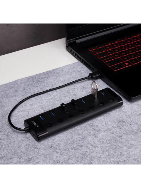 HUB USB 3.0 PORT X7 DH470 ACTECK ADVANCED SERIES HUB 7 EN 1