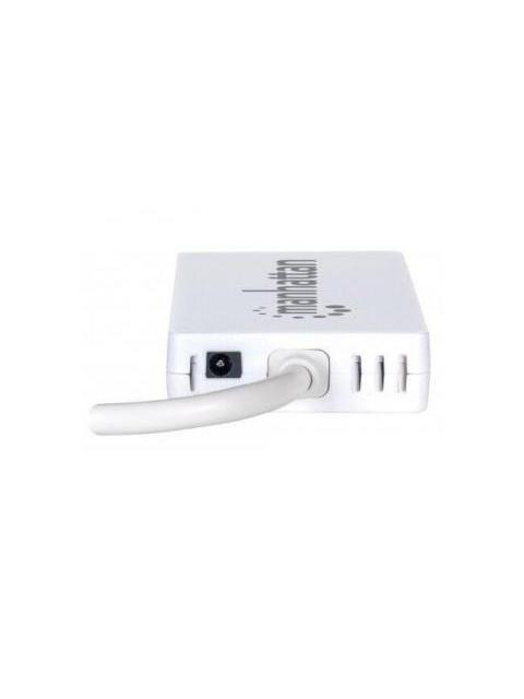 MANHATTAN HUB USB A 3.0 DE 3 PUERTOS 1X RJ-45 5000 MBIT-S BLANCO