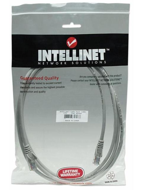 INTELLINET CABLE PATCH CAT5E UTP 100% COBRE RJ-45 MACHO - RJ-45 MACHO 15.2 METROS GRIS