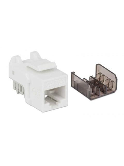 INTELLINET JACK DE RED CAT6A UTP RJ-45 BLANCO-NEGRO