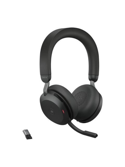 JABRA AUDIFONOS CON MICROFONO EVOLVE2 75 MS BLUETOOTH INALAMBRICO USB-A NEGRO - CON SOPORTE DE CARGA