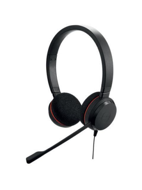 JABRA AUDIFONOS CON MICROFONO EVOLVE 20 UC STEREO ALAMBRICO USB NEGRO