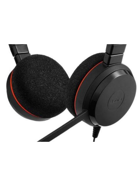 JABRA AUDIFONOS CON MICROFONO EVOLVE 20 UC STEREO ALAMBRICO USB NEGRO