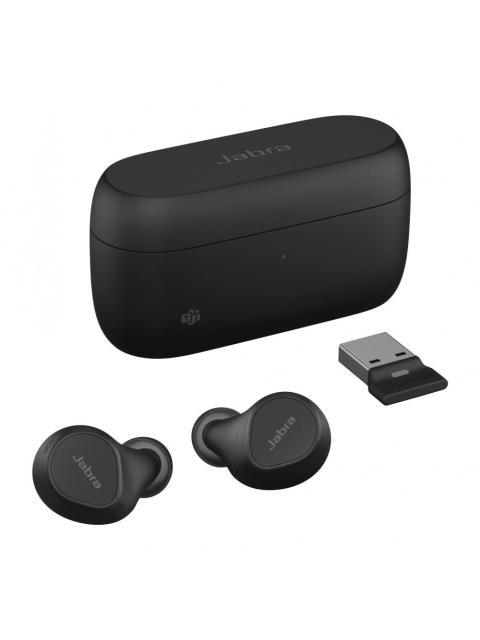 JABRA AUDIFONOS EVOLVE2 BUDS INALAMBRICO BLUETOOTH 5.2 NEGRO - INCLUYE BASE DE CARGA INALAMBRICA