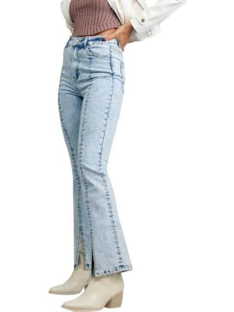 JEANS CINTURA SUPERALTA BLEACH ATMOSPHERE DNM