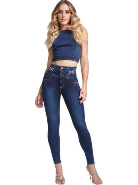 JEANS CINTURA SUPERALTA GRIS SEVEN JEANS