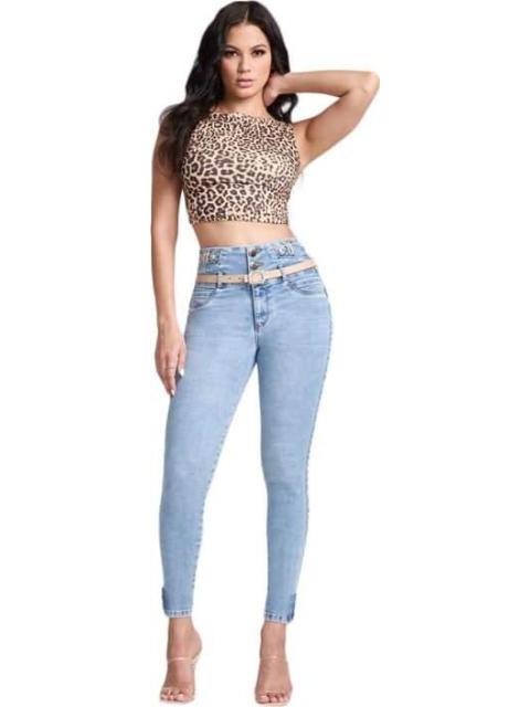 JEANS CINTURA SUPERALTA GRIS SEVEN JEANS