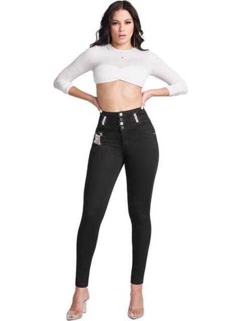 JEANS CINTURA SUPERALTA NEGRO SEVEN JEANS