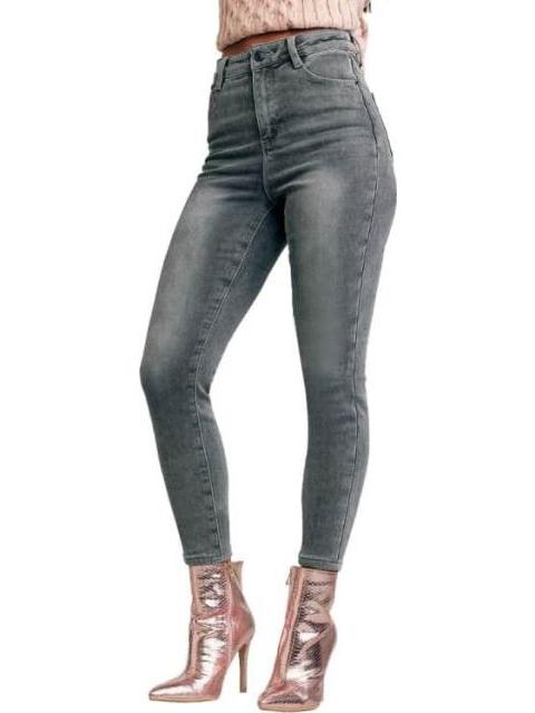 JEANS TERMICOS CINTURA ALTA GRIS ATMOSPHERE DNM