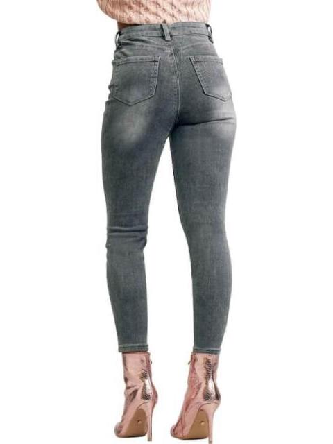 JEANS TERMICOS CINTURA ALTA GRIS ATMOSPHERE DNM