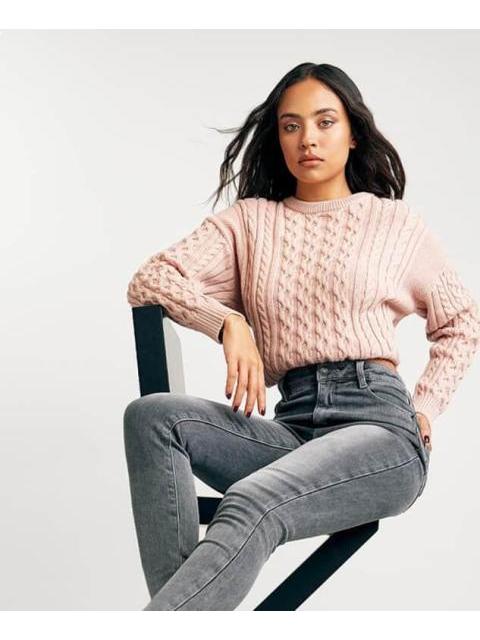 JEANS TERMICOS CINTURA ALTA GRIS ATMOSPHERE DNM