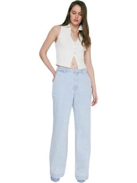JEANS CORTE WIDE LEG BLEACH ATMOSPHERE DNM